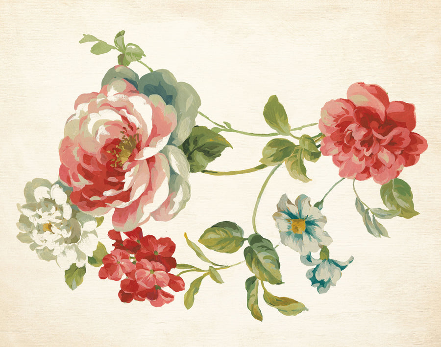 Elegant Floral II Mural Wallpaper