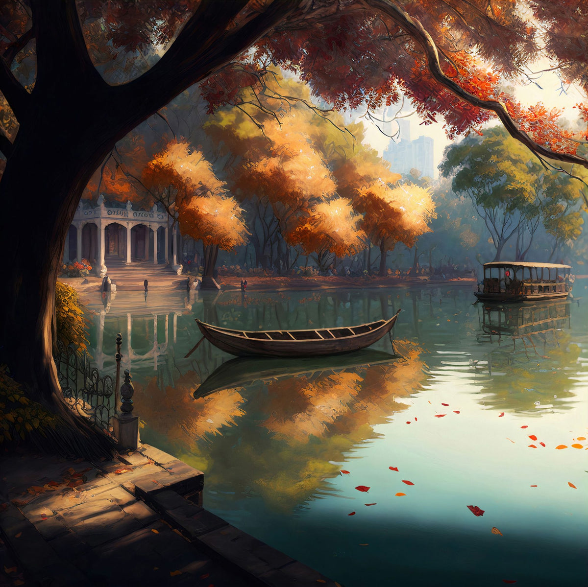 Silent Lake Mural Wallpaper - pure wallpaper artwork