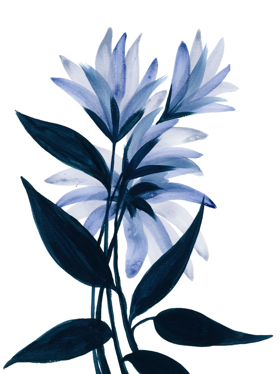 Midnight Blossoms I Mural Wallpaper