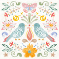 Wild Blooms II Mural Wallpaper - Light Tone - pure wallpaper artwork