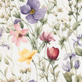 Midsummer Meadow Mural Wallpaper - pure wallpaper artwork