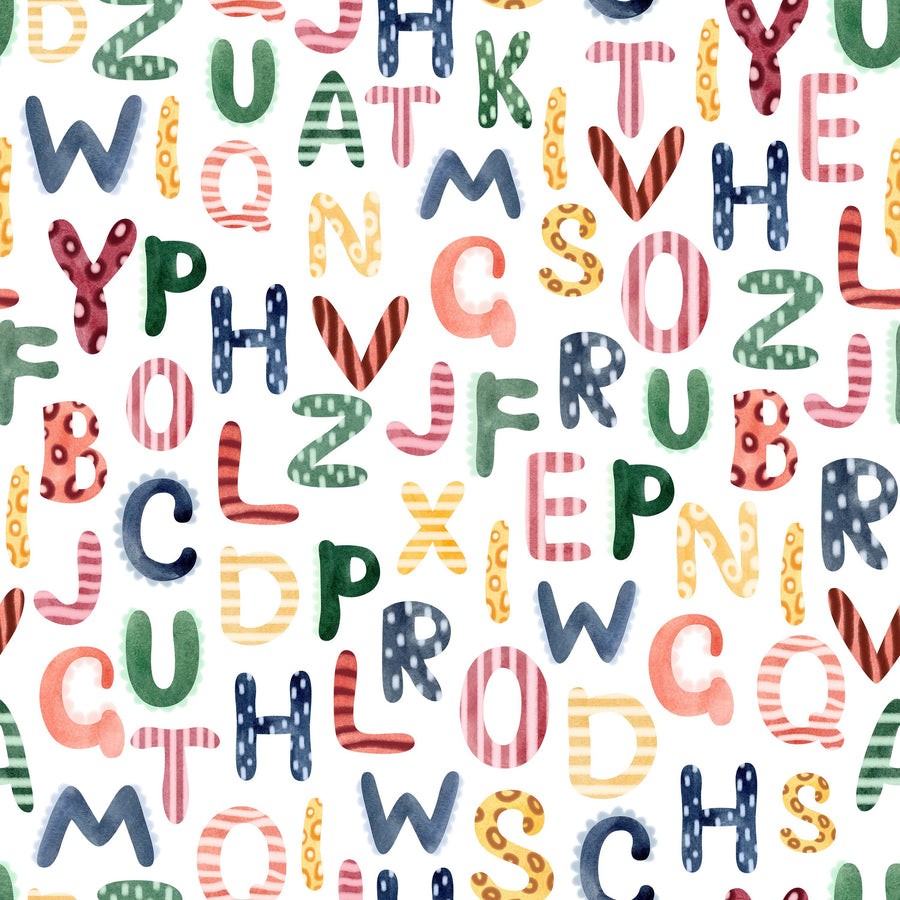 Happy Alphabet, Multi Mural Wallpaper