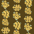 Ditsy Floral Clusters, Mud Mural Wallpaper - pure wallpaper artwork