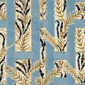 Samarkand Ferns, Sky Blue Mural Wallpaper - pure wallpaper artwork