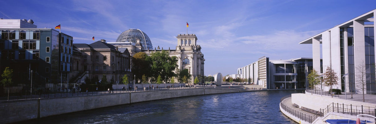 Berlin Riverscape Mural Wallpaper - pure wallpaper artwork
