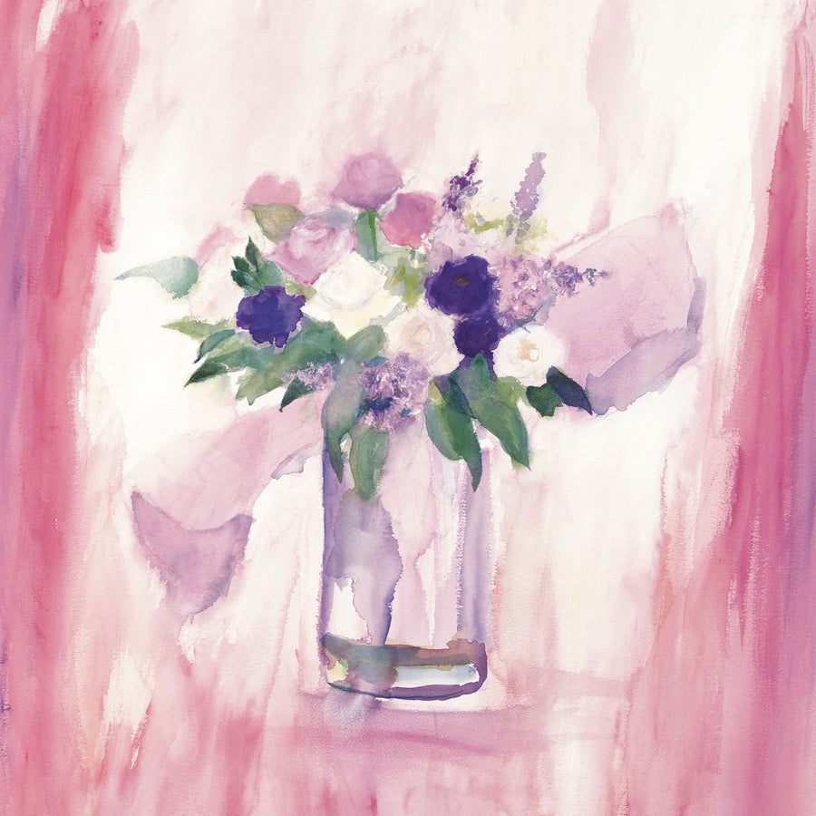 An Arrangement of Pink Flowers Mural Wallpaper