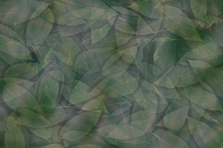 Acid Leaves Mural Wallpaper
