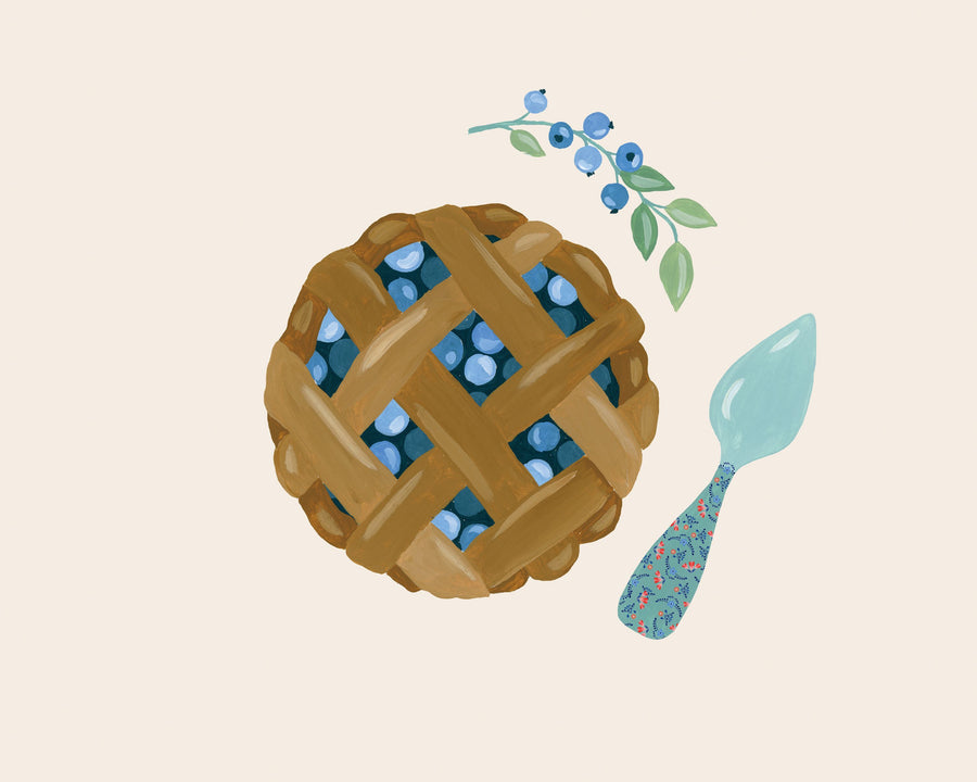 Baking with Blueberries III Mural Wallpaper