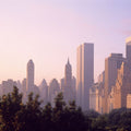 Sunset Skyline Mural Wallpaper - pure wallpaper artwork