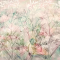 Orchid Mirage Mural Wallpaper - Warm Tone - pure wallpaper artwork