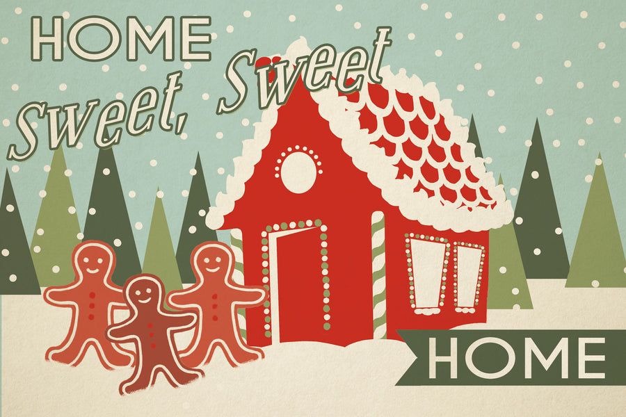 50s Christmas III Mural Wallpaper