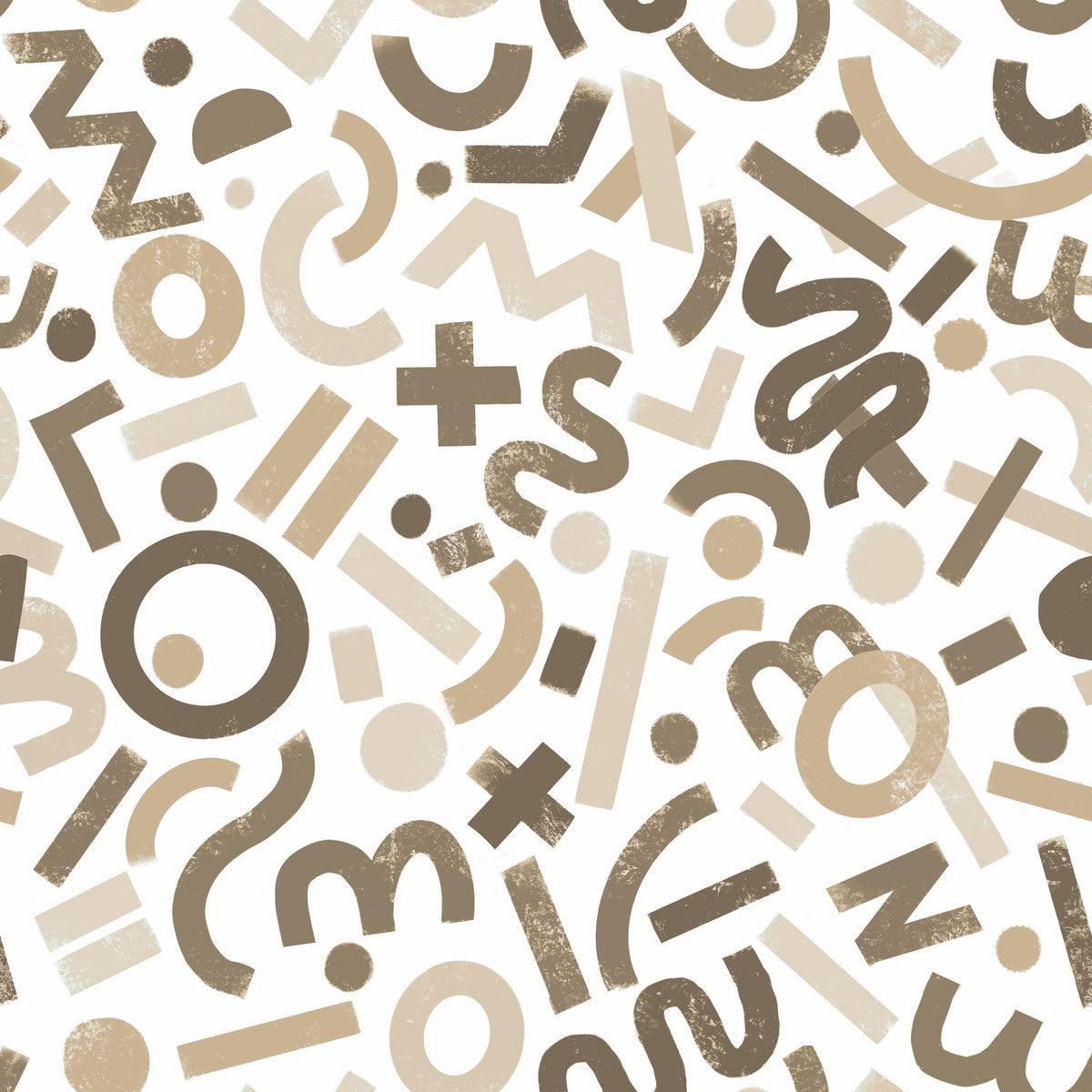Pop Letter Marks, Coffee Mural Wallpaper - pure wallpaper artwork