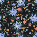 Floral Fireworks Mural Wallpaper - pure wallpaper artwork