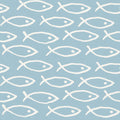 Seaside Fish Blue Mural Wallpaper - pure wallpaper artwork