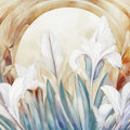 Irises At Sunrise Yellow Mural Wallpaper - pure wallpaper artwork