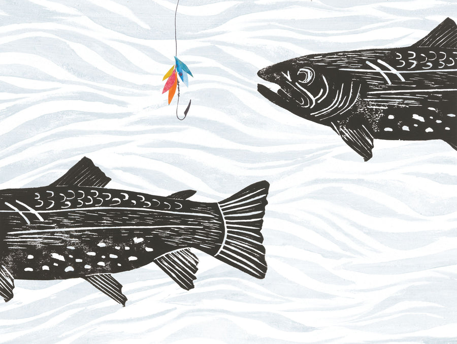 Fly Fishing II Mural Wallpaper