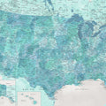US Map Detailed - Harriet Mural Wallpaper - pure wallpaper artwork