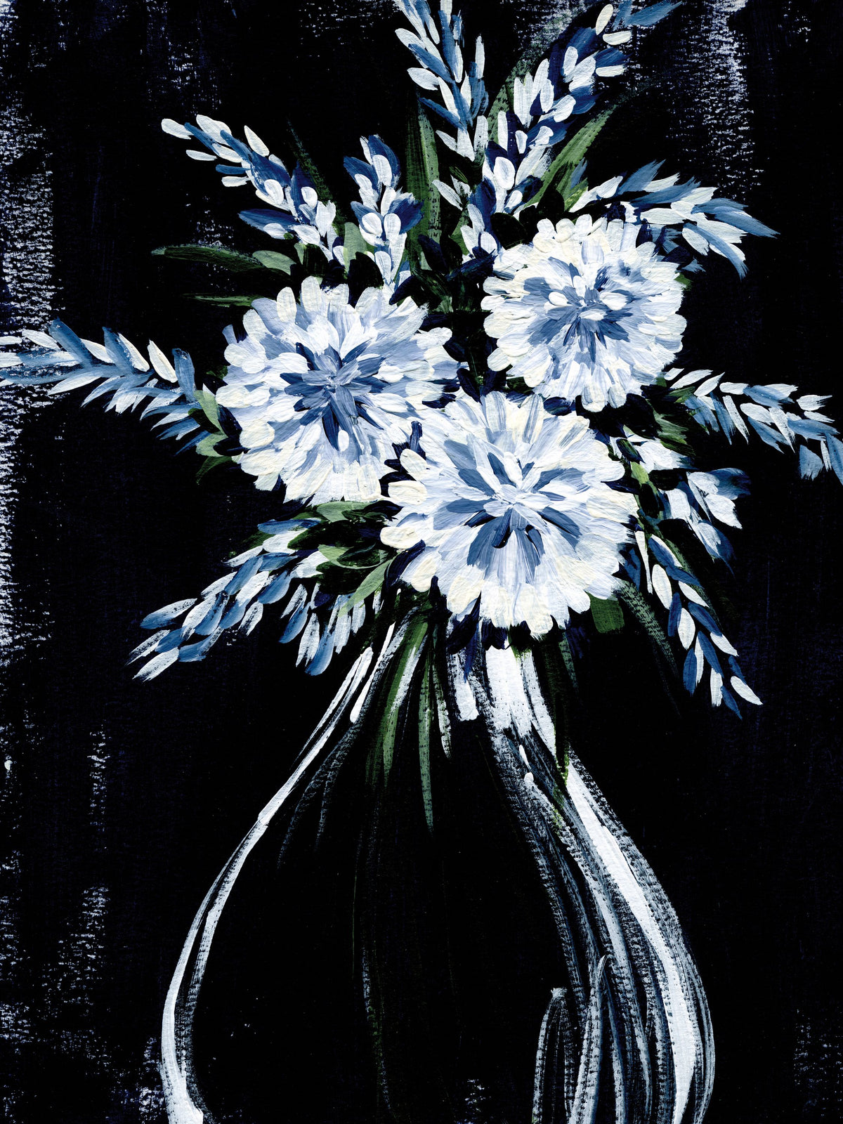 Florals in Vase Mural Wallpaper - pure wallpaper artwork