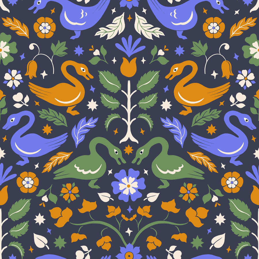 Ducklings Mural Wallpaper