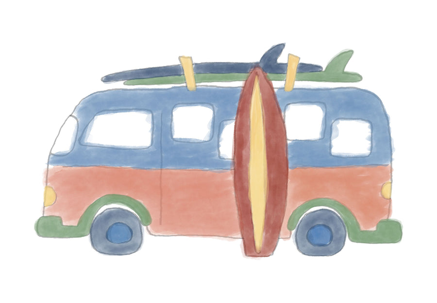 Surf Bus No.2 Mural Wallpaper