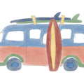Surf Bus No.2 Mural Wallpaper - pure wallpaper artwork