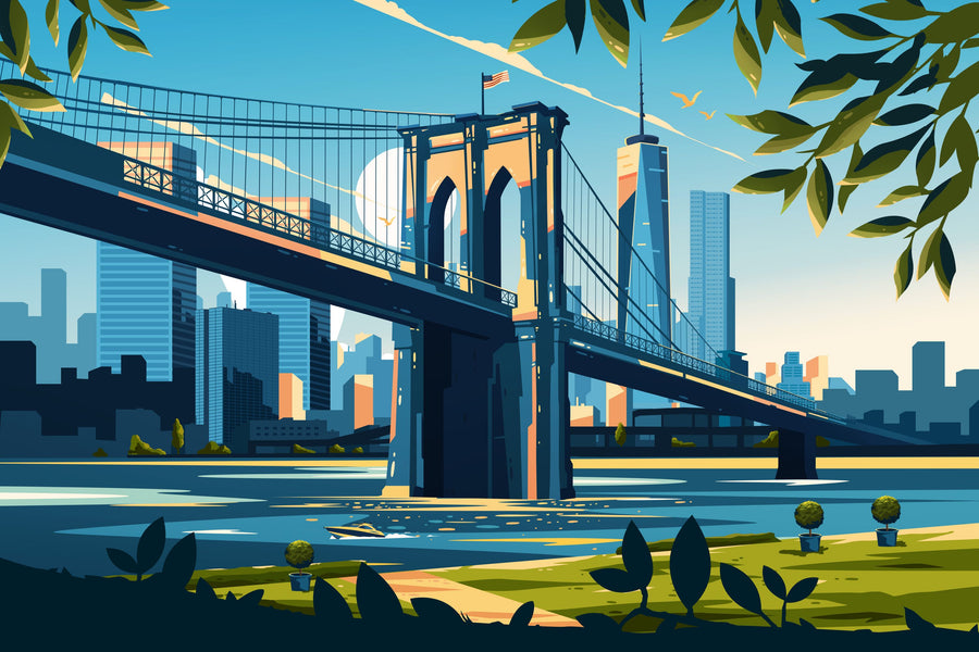 Travel New York Mural Wallpaper
