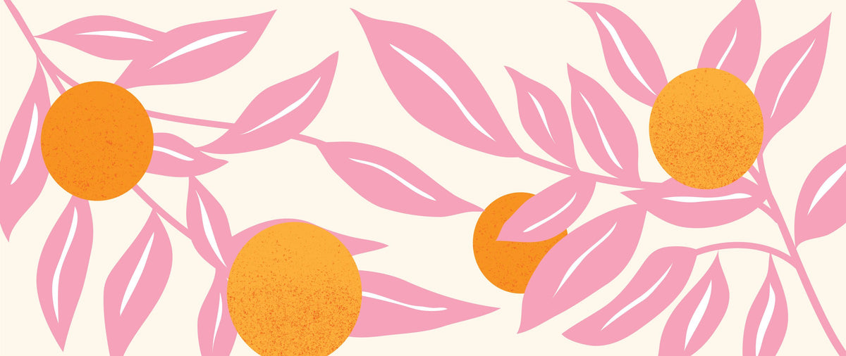 Stylized Flowers in Pink Mural Wallpaper - pure wallpaper artwork