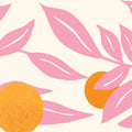 Stylized Flowers in Pink Mural Wallpaper - pure wallpaper artwork