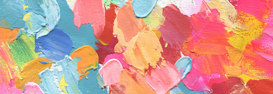 Abstract Rainbow Smudge Mural Wallpaper