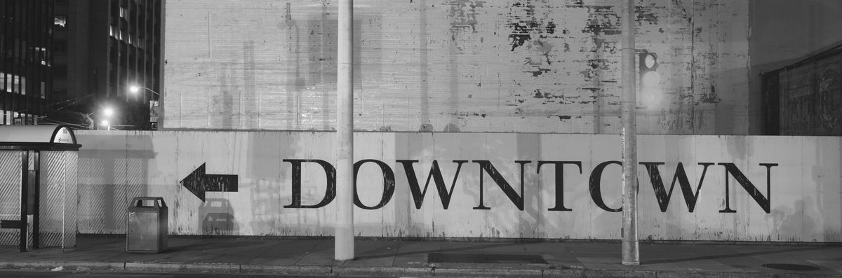 Downtown Arrow Mural Wallpaper - pure wallpaper artwork
