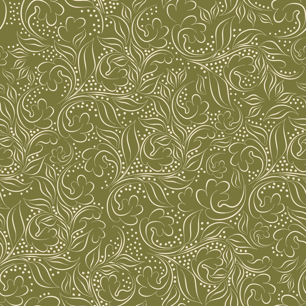 Catch the Breeze, Olive Mural Wallpaper - pure wallpaper artwork