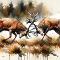 Battle of the Forest Mural Wallpaper - pure wallpaper artwork