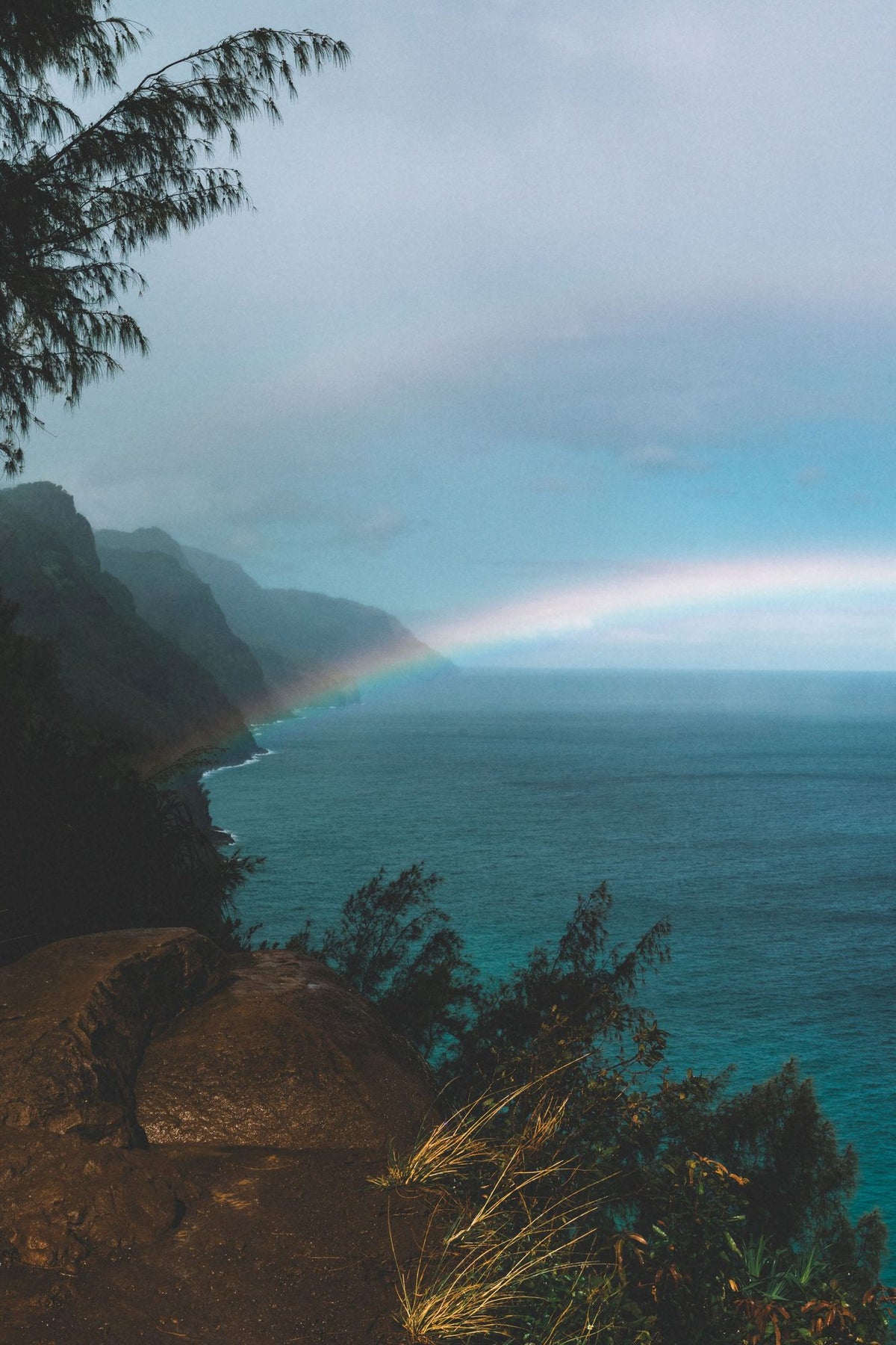 Double Rainbow Mural Wallpaper - pure wallpaper artwork