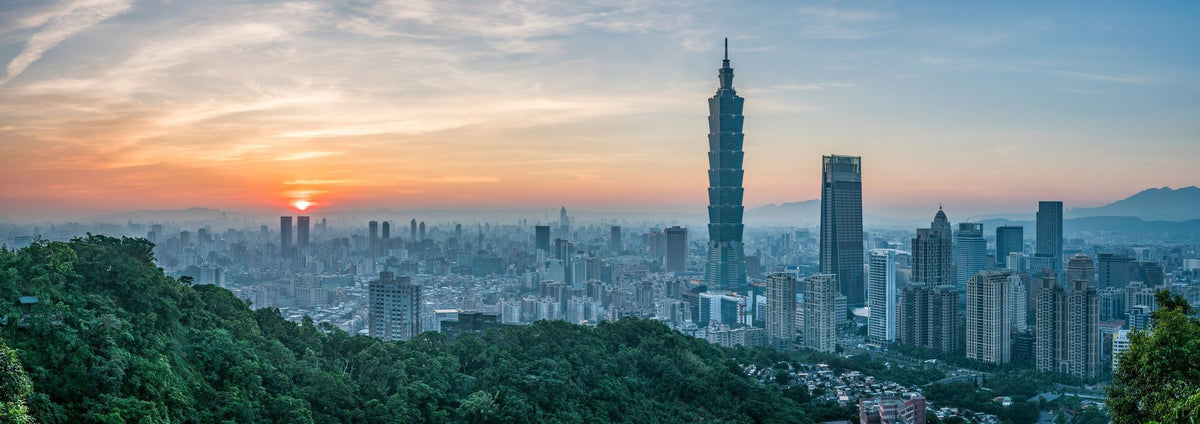 Taipei Sunset II Mural Wallpaper - pure wallpaper artwork