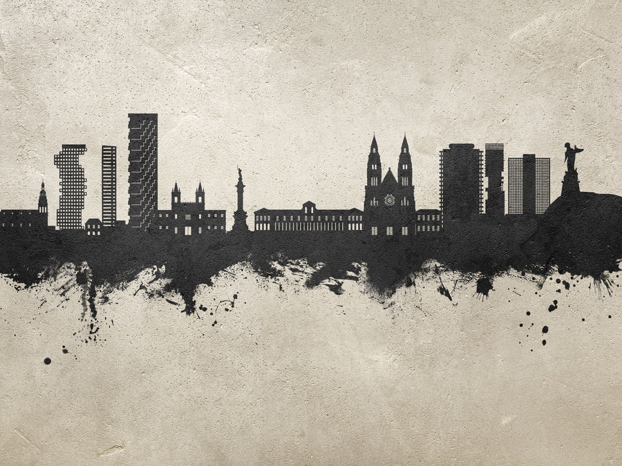 Quito Ecuador Skyline Concrete Mural Wallpaper