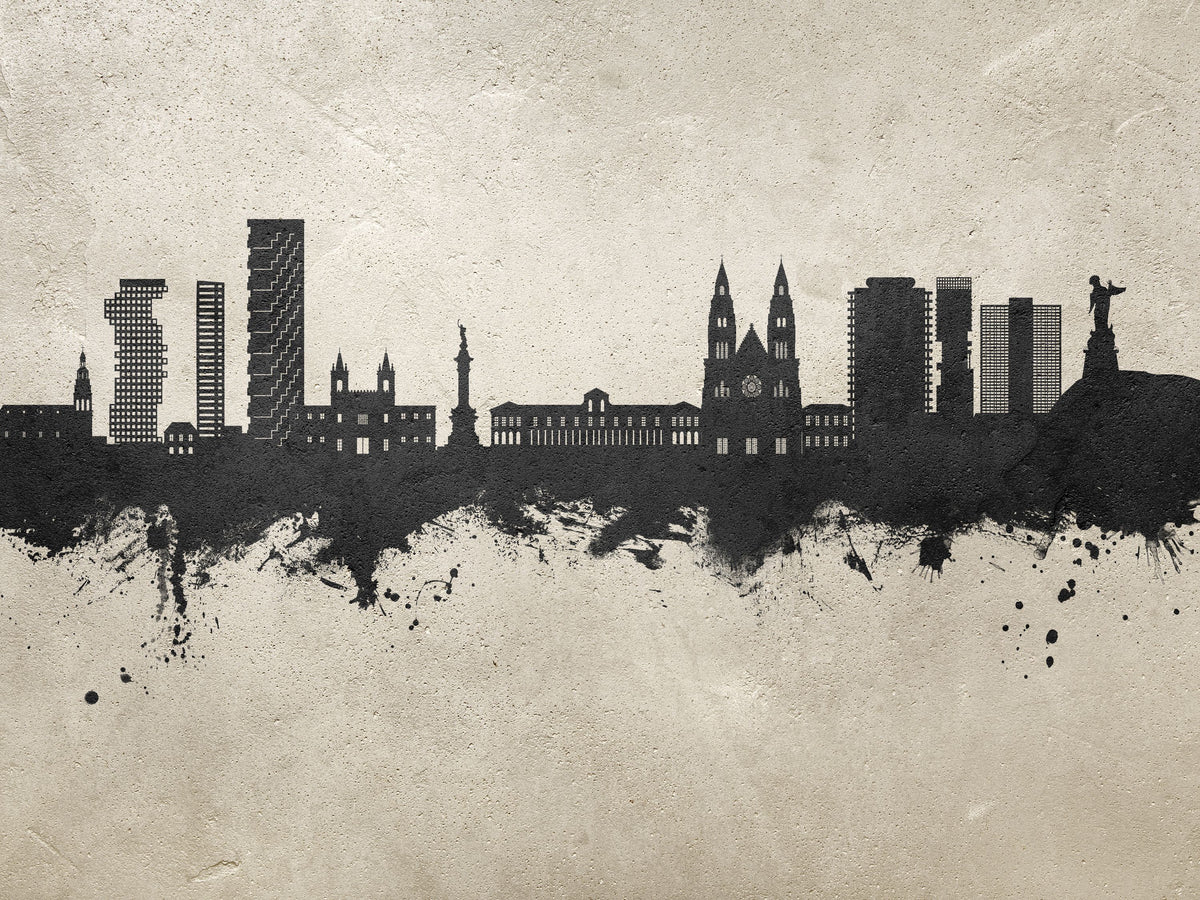 Quito Ecuador Skyline Concrete Mural Wallpaper - pure wallpaper artwork