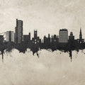 Wolverhampton England Skyline Concrete Mural Wallpaper - pure wallpaper artwork