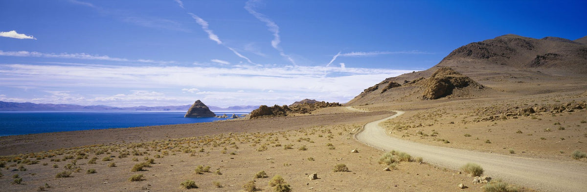 Desert Lake Journey Mural Wallpaper - pure wallpaper artwork