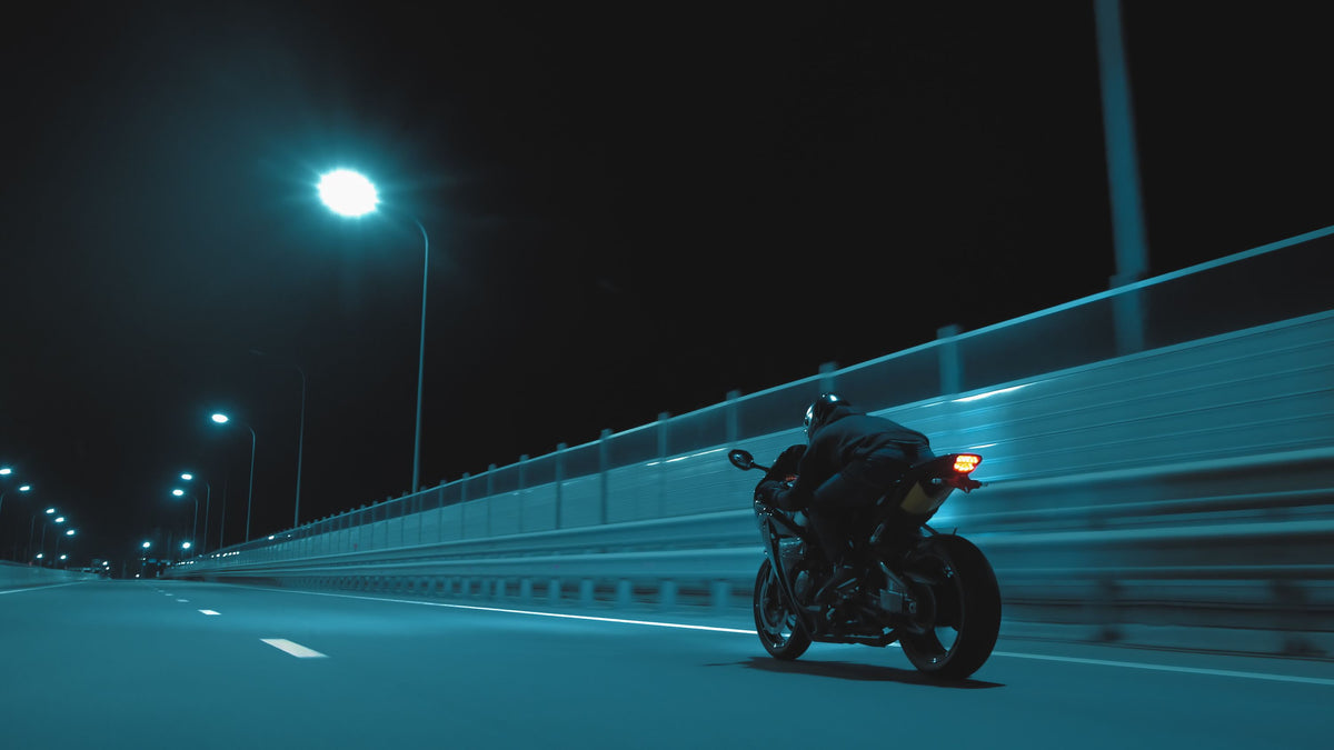 Motorcycle At Night Mural Wallpaper - pure wallpaper artwork