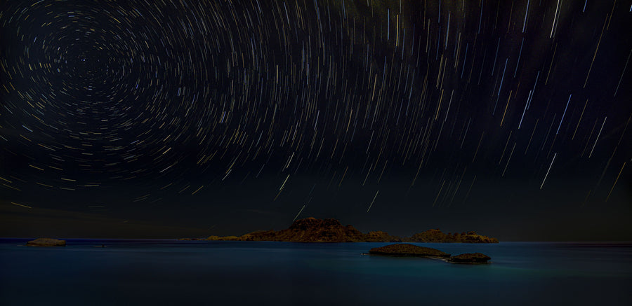 Stars Trails Mural Wallpaper