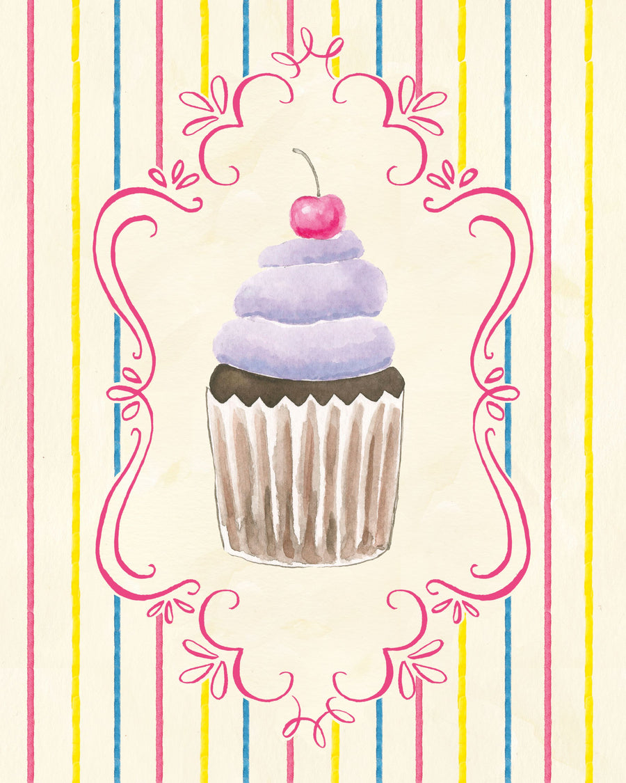 Sweet Life on Stripes I Mural Wallpaper