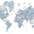 World Map Cities - Ninian Mural Wallpaper - pure wallpaper artwork