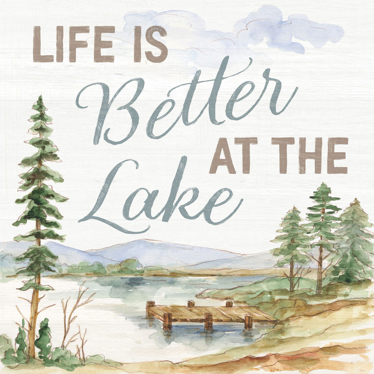 Lake Retreat VI Mural Wallpaper - pure wallpaper artwork