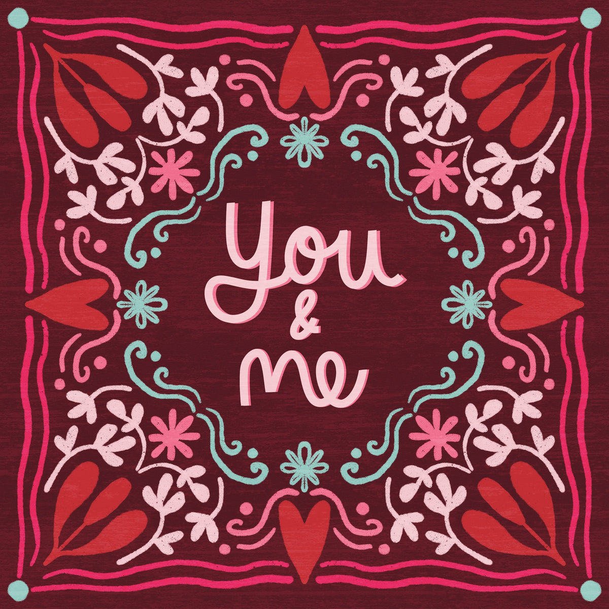 Love Sentiments You and Me Mural Wallpaper - pure wallpaper artwork