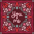 Love Sentiments You and Me Mural Wallpaper - pure wallpaper artwork