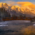 Creek Bridge Mural Wallpaper - pure wallpaper artwork