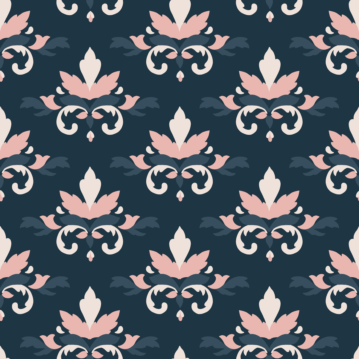Heritage Blooms Mural Wallpaper - pure wallpaper artwork