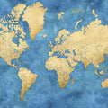 World Map Cities - Ernest Mural Wallpaper - pure wallpaper artwork