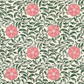 Authentique, Rose Pink Mural Wallpaper - pure wallpaper artwork