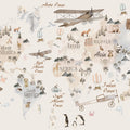 My First World Map Mural Wallpaper - pure wallpaper artwork